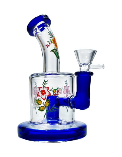 Flora  Mini  Glass  Percolator  Bong